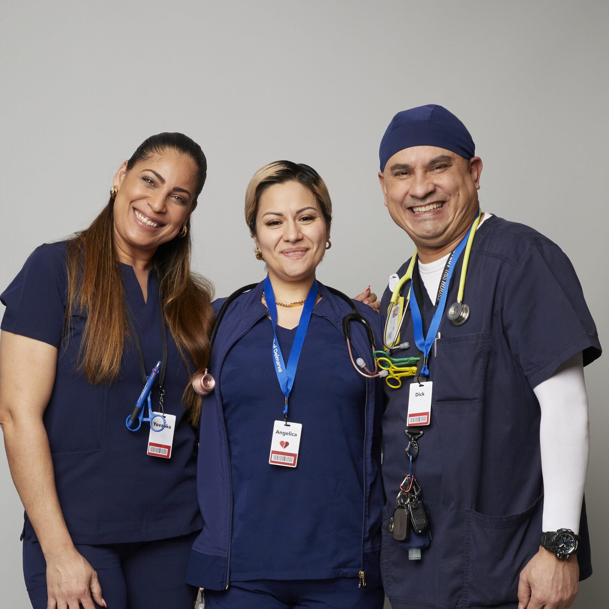 Three smiling RIBC staff members